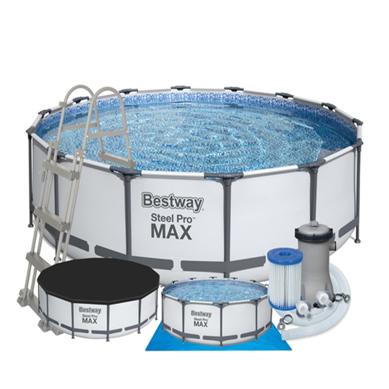 Bestway Framed Pool 107 Cmx427 Cmx427 Cm,5 Person,Multicolor