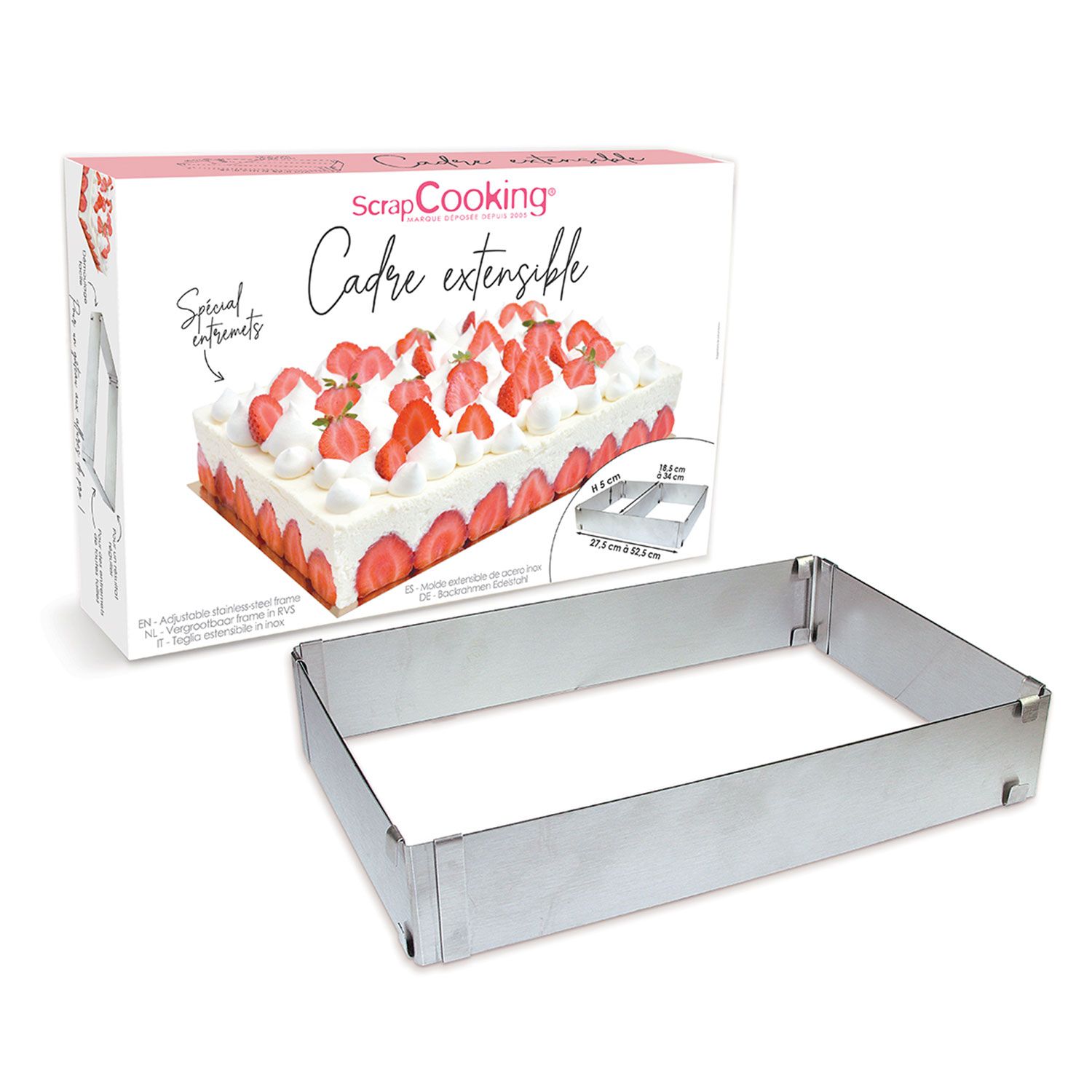 Cadre À Pâtisserie Extensible - Rectangle