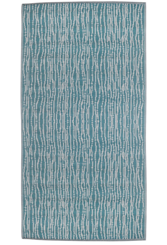 Outdoor rug: blue