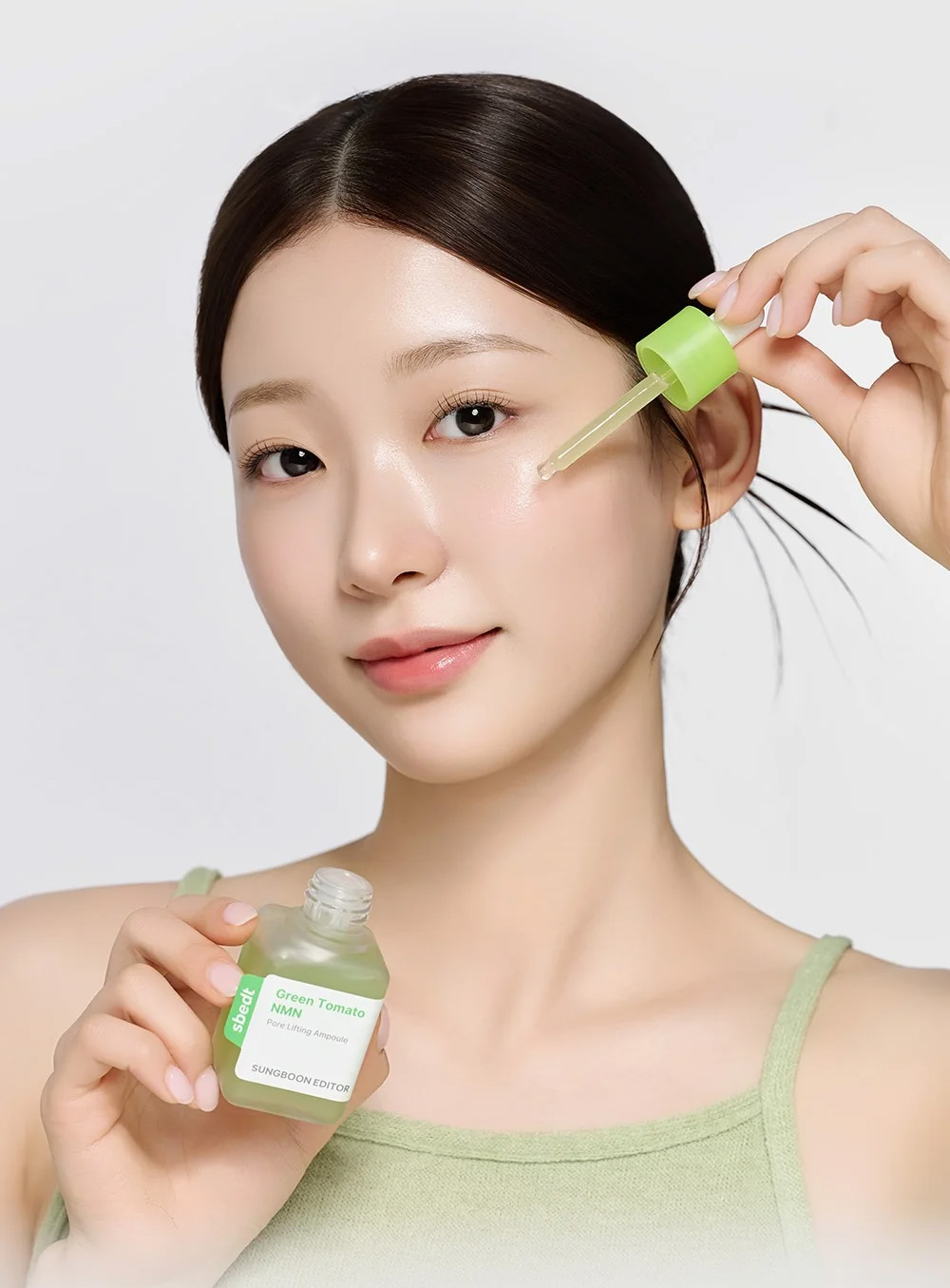 SUNGBOON EDITOR Green Tomato NMN Pore Minimizing Ampoule – produktový obrázok 3