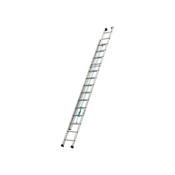 Tubesca - Echelle À Coulisse À Corde 2 Plans Pompiers 2x12 Marches 3,53x6,05 M Hauteur D'accès 6,95 M Tubesca Comabi