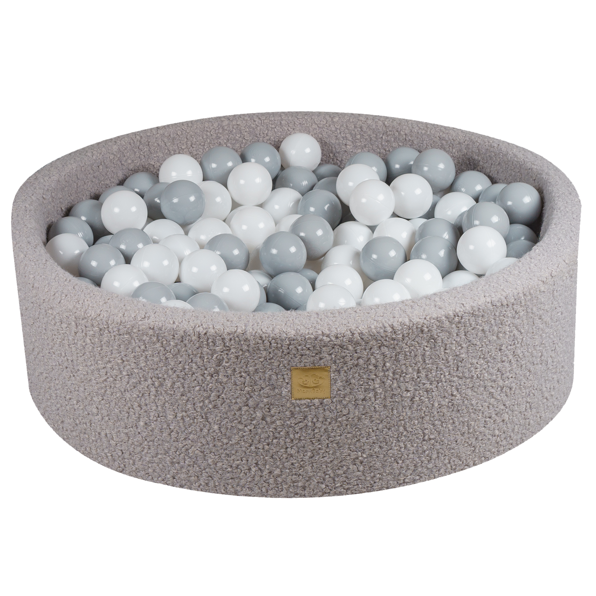Piscine Ronde Pour Enfants, Boucle Grise, 90x30 Cm Boules : Blanc/gris ?� Prix Carrefour