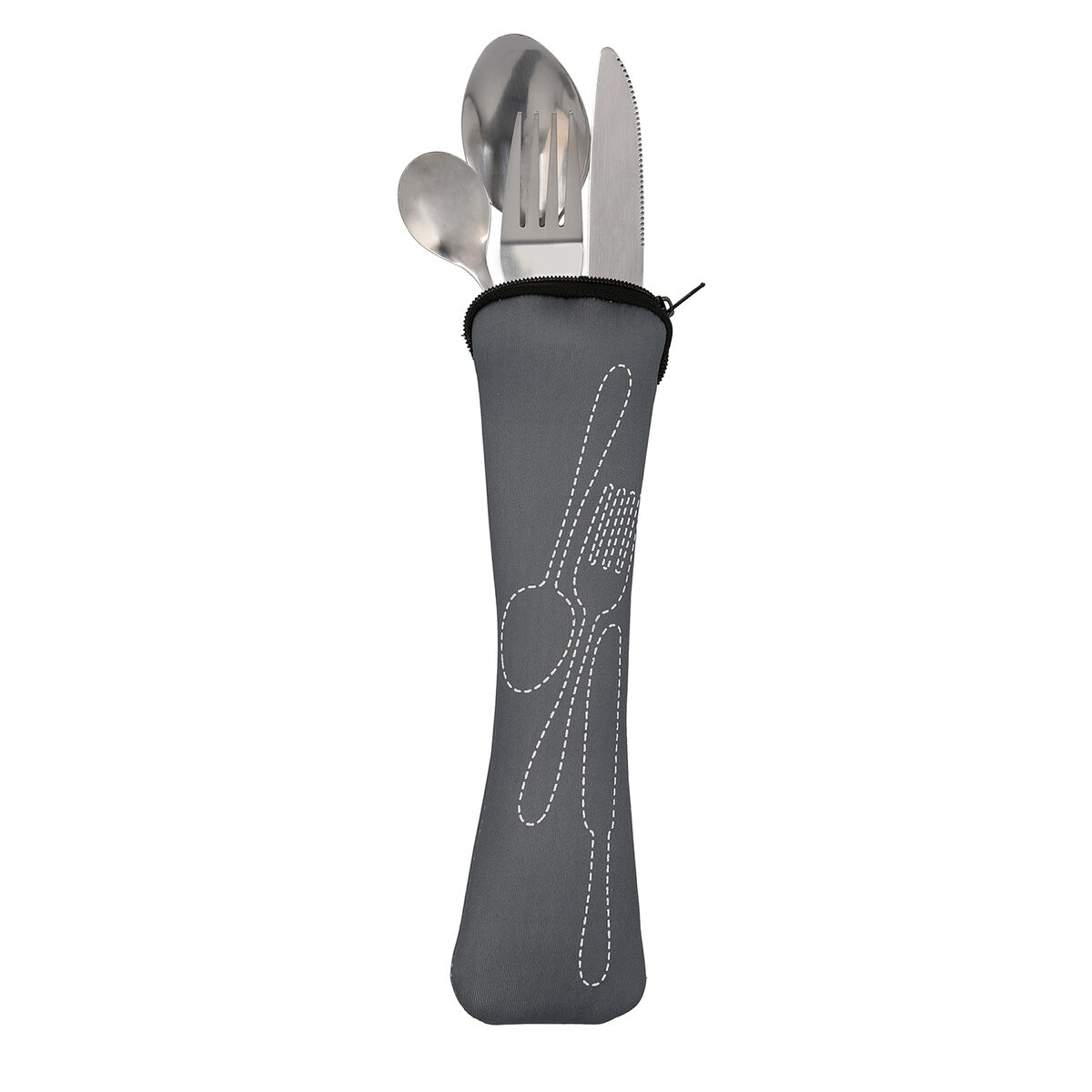 Ensemble De Couverts Quid Gris 5 Pièces Métal