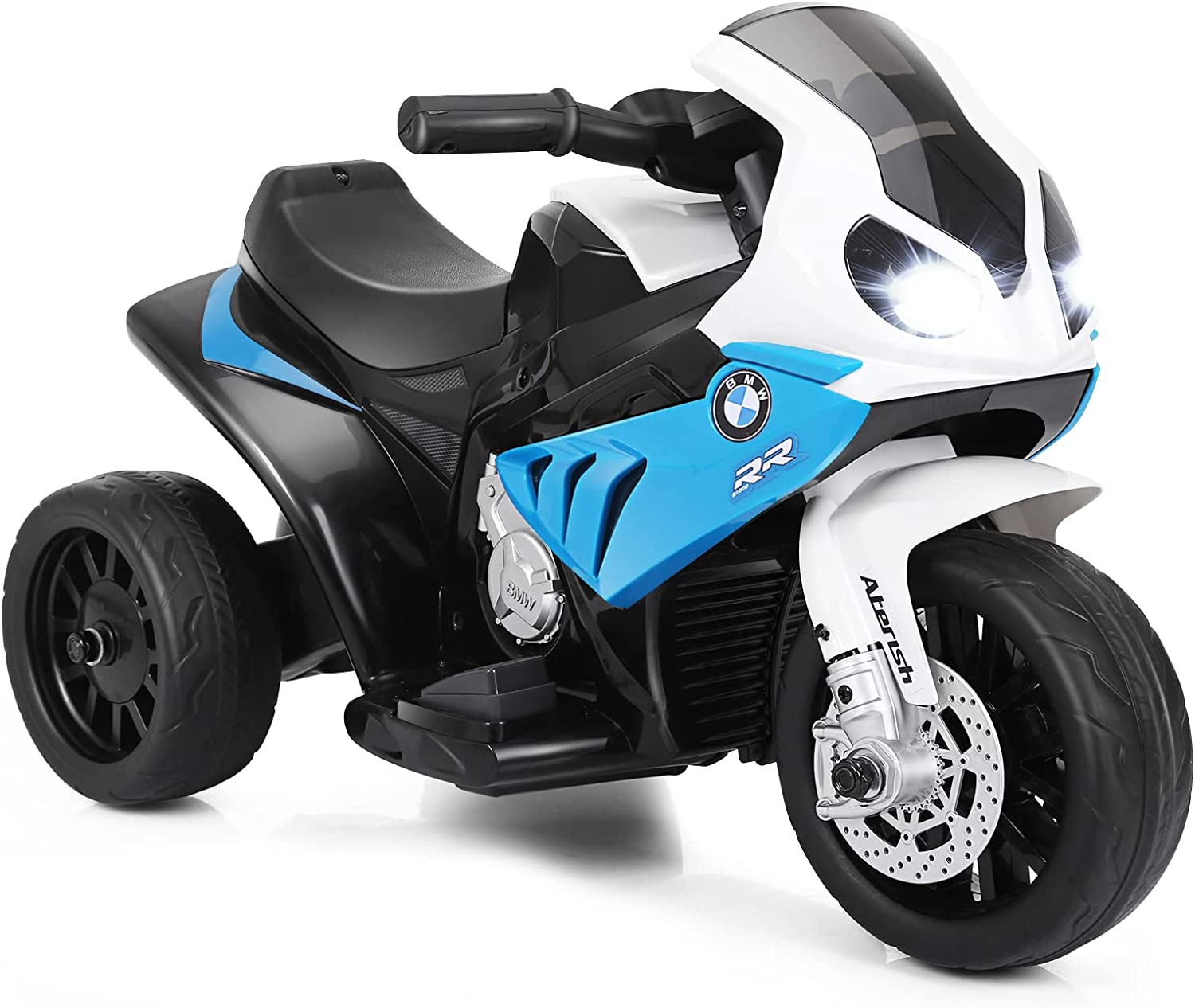 Moto Electrique Pour Enfants À 3 Roues Avec Phare Lumineux, Musiques 6 V / 4ah 2,5 Km/h