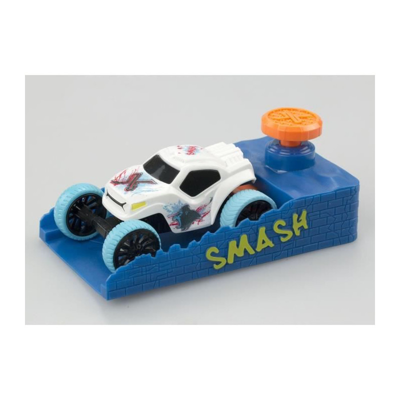 4 Petites Voitures A Friction, 2 Boosters De Vitesse + Accessoires - Exost Smash - Mega Pack Booster