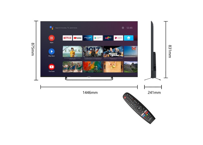 Smart Tech Tv 65' Qled 4k Uhd 65qa20v3 Android Tv 11