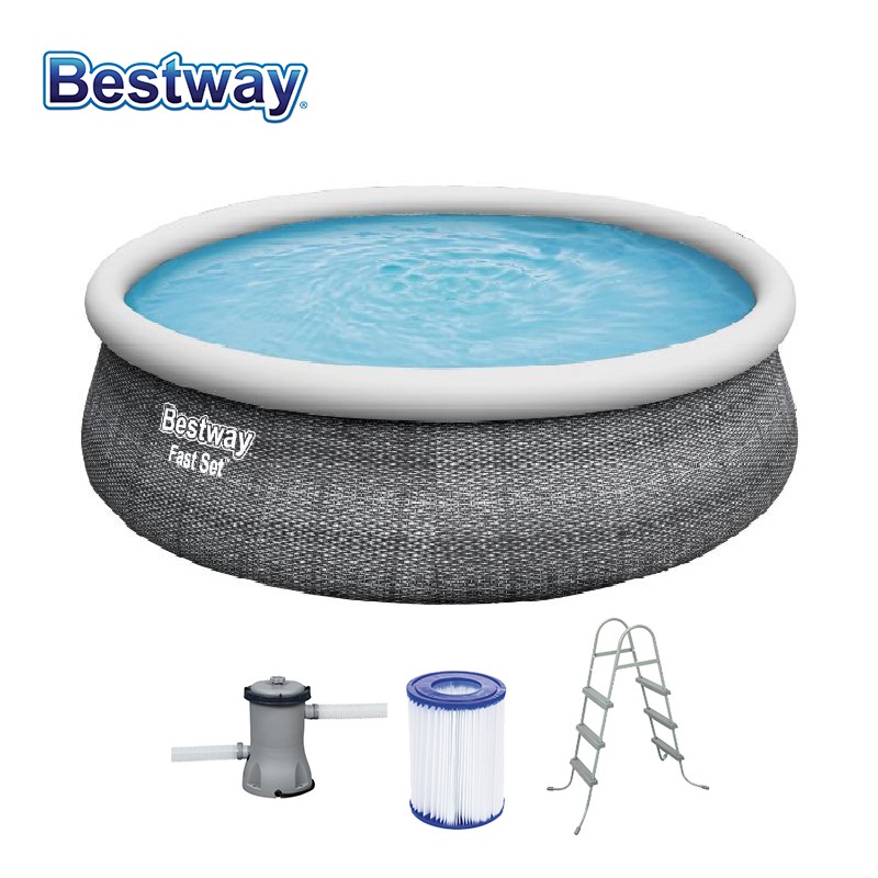 Bestway Above-Ground Pool 6 Years And Above,4 Person,Multicolor,107 Cmx457 Cmx457 Cm