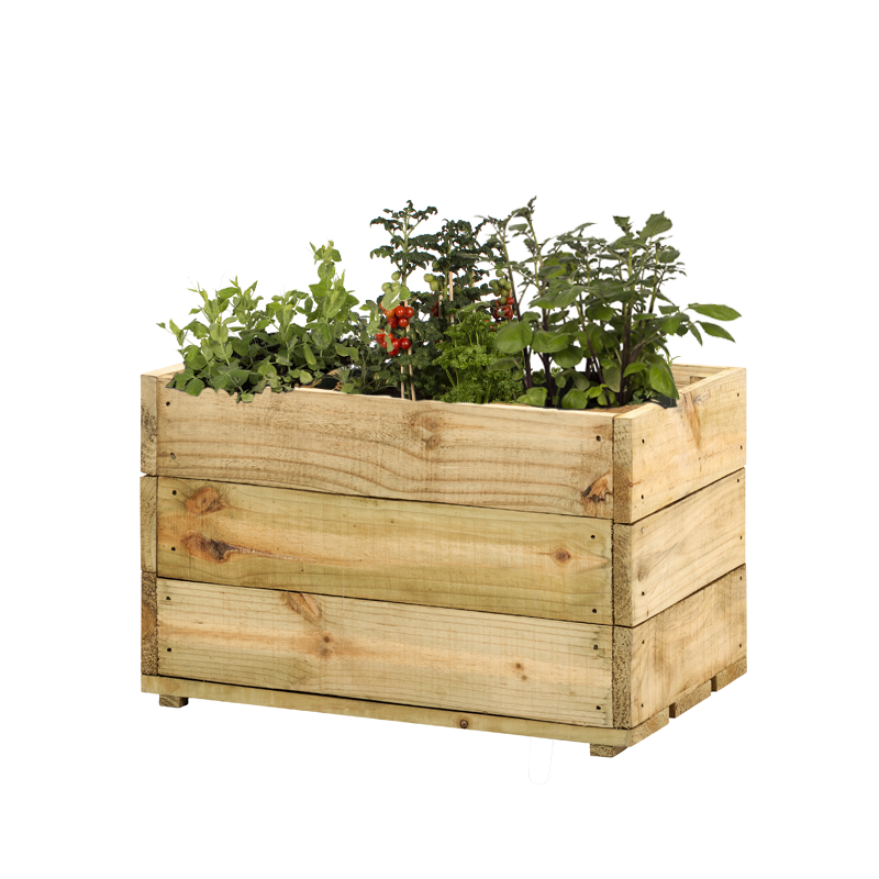 Artisanal Wooden Planter Box - Medium