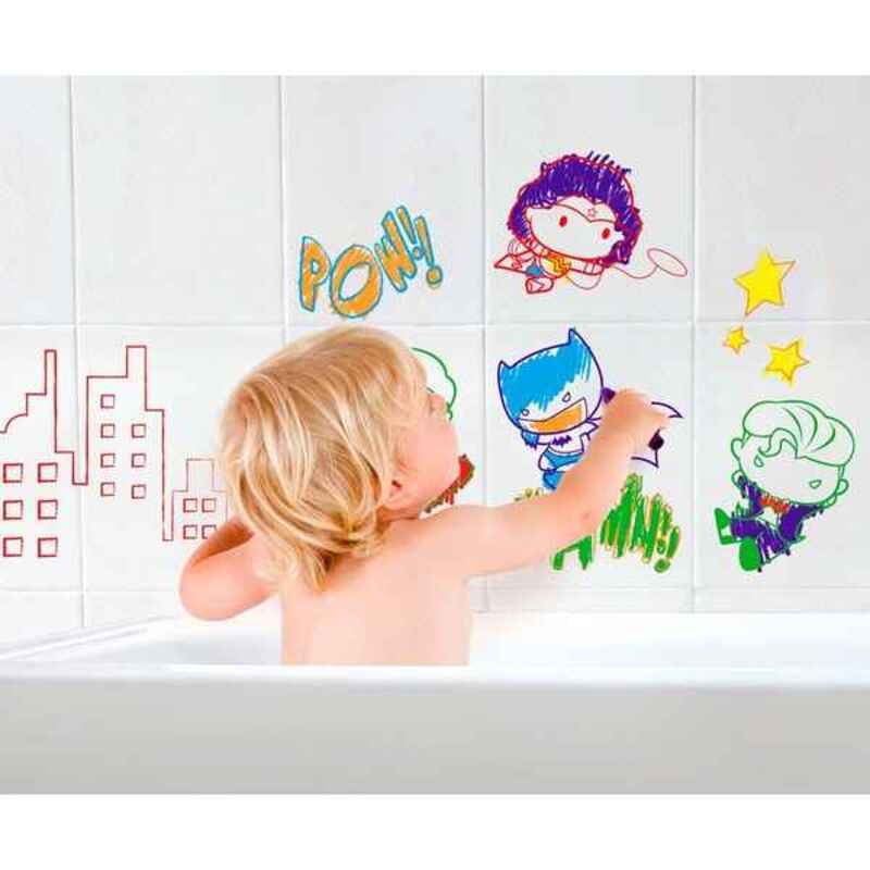 Crayons Gras De Couleur Moltó Justice League Bain Et Douche 7 Pièces