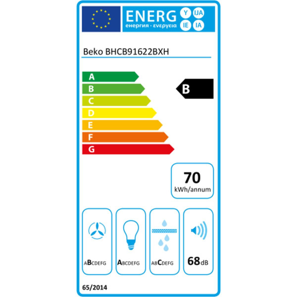Hotte décorative BEKO BHCA62442BBH