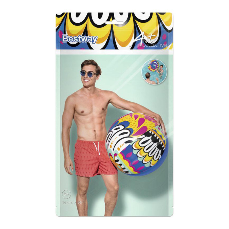 Bestway Beach Ball, 3 Years And Above, Multi-Color