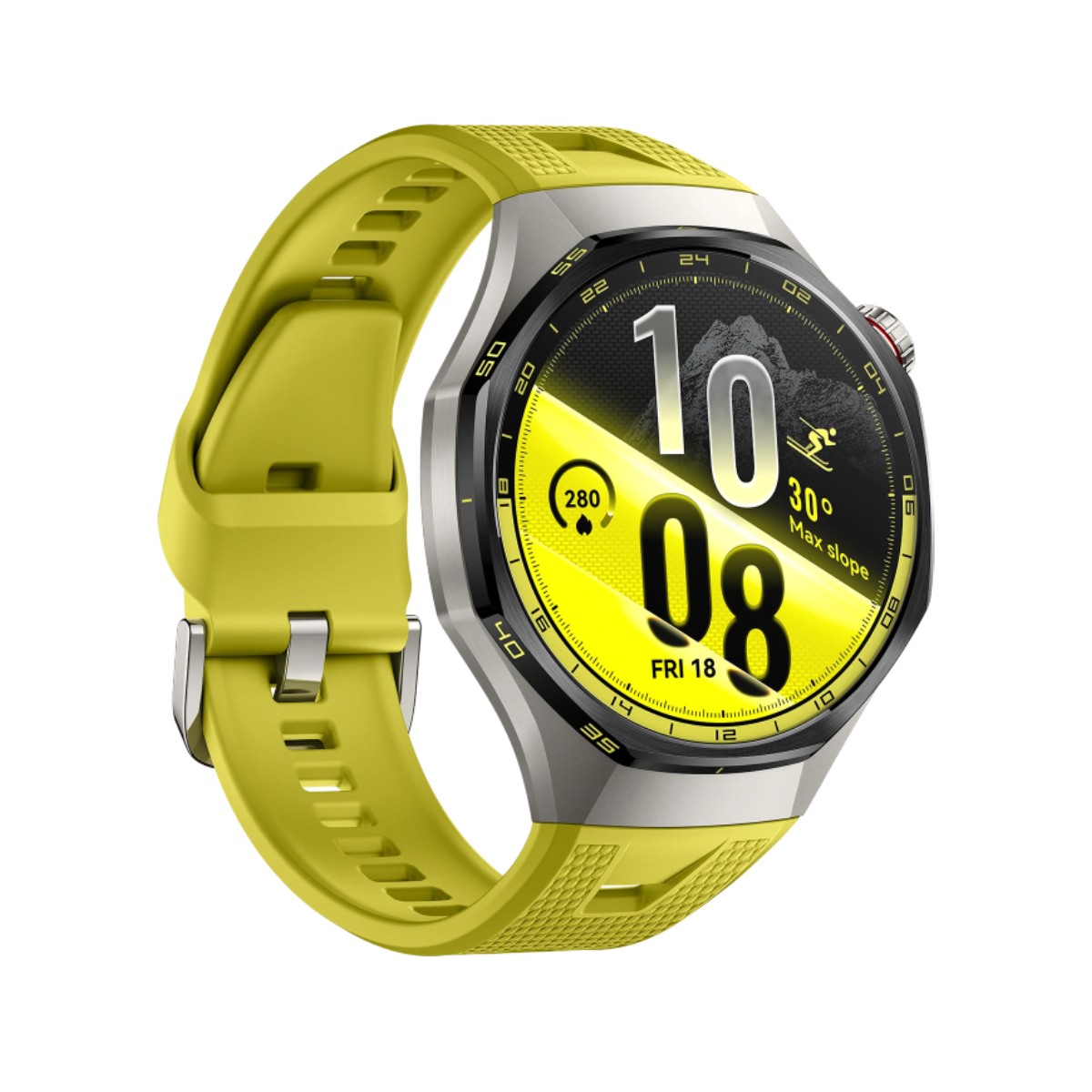 Watch GT 7 Pro 46mm Boîtier titane, lunette céramique noire Bracelet sport noir/jaune - Neuf