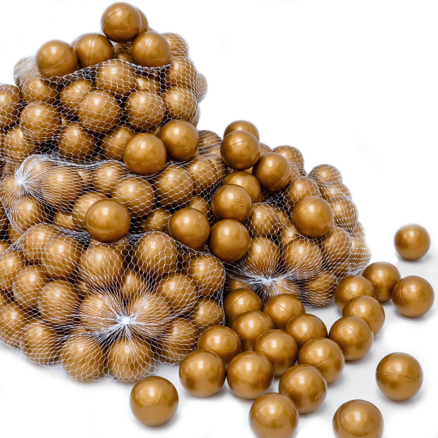 Littletom 50 Boules En Pe 5,5cm De Diamètre Pour Remplir Piscine Bébé Doré