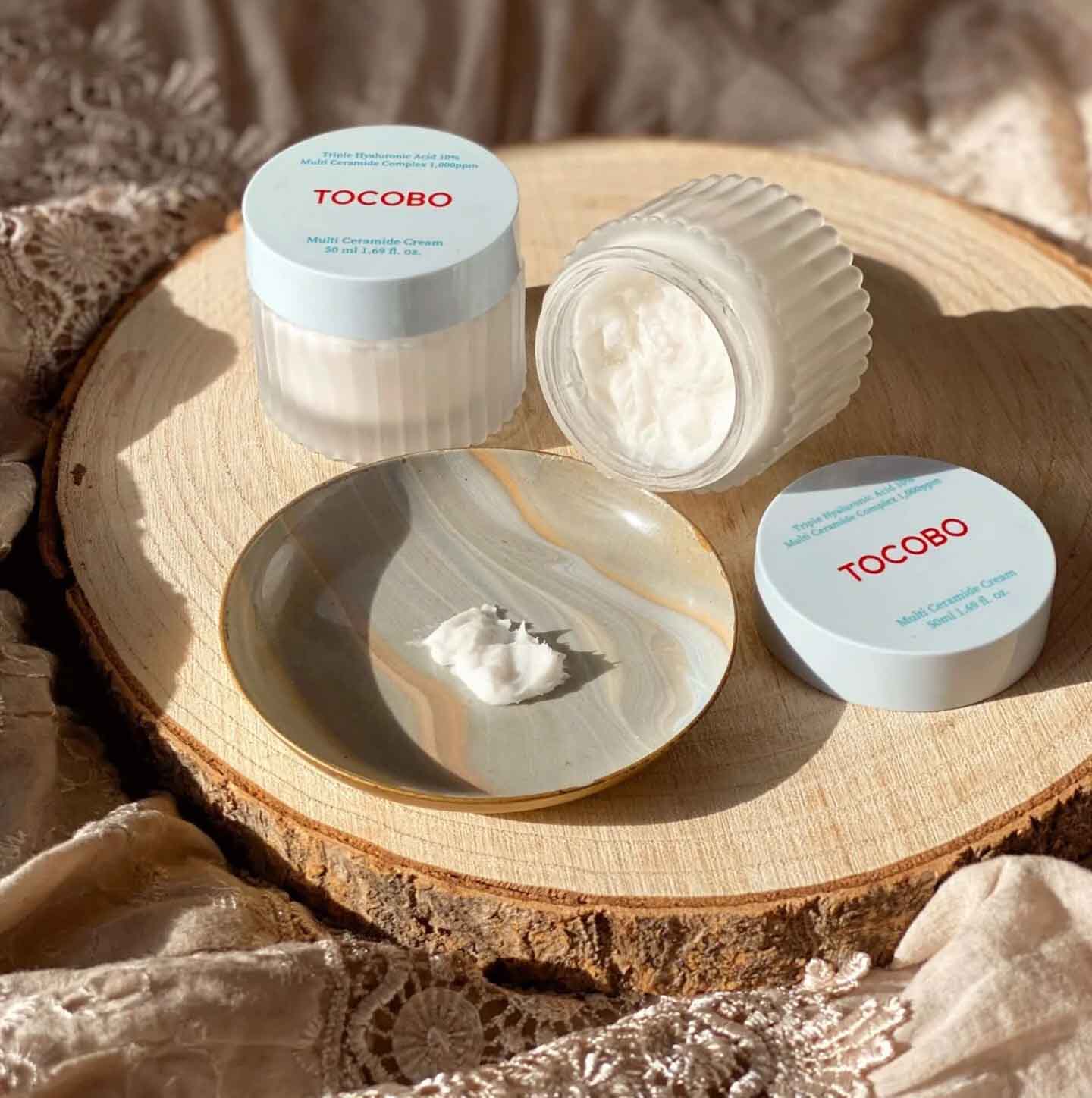 Sorbetová textúra krému Tocobo s ceramidmi