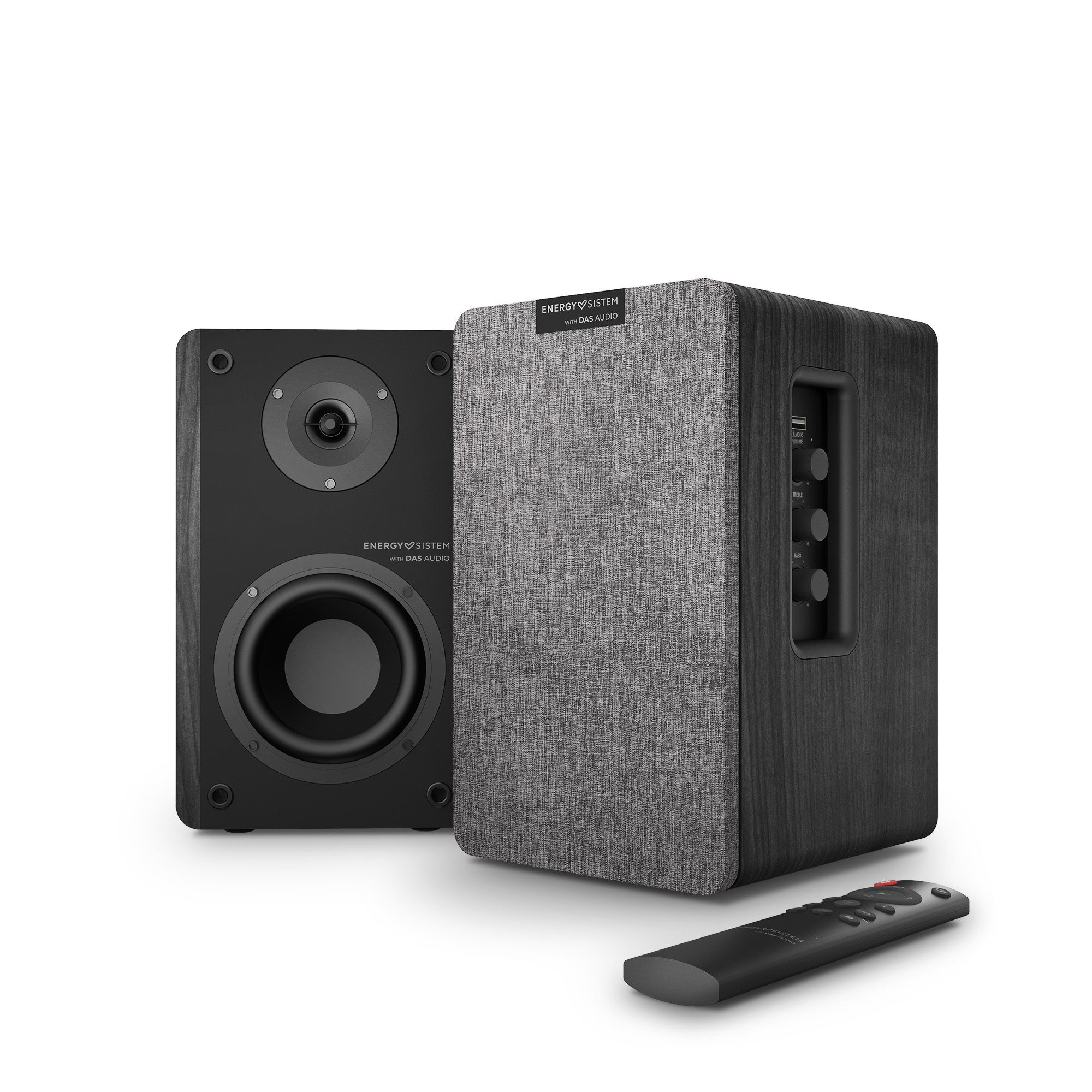 Energy Sistem Studio Monitor 4 Hi Fi 2-Voies Gris, Bois Avec Fil &Sans Fil 50 W - Excellent État