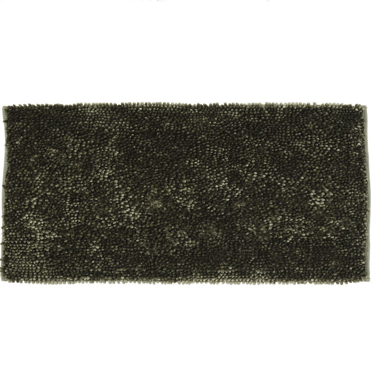 Tapis De Bain En Polyester Uni Kaki 60x120cm