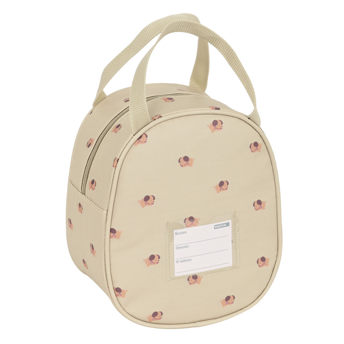 Sac Glacière Goûter Safta Puppy 19 X 22 X 14 Cm Beige