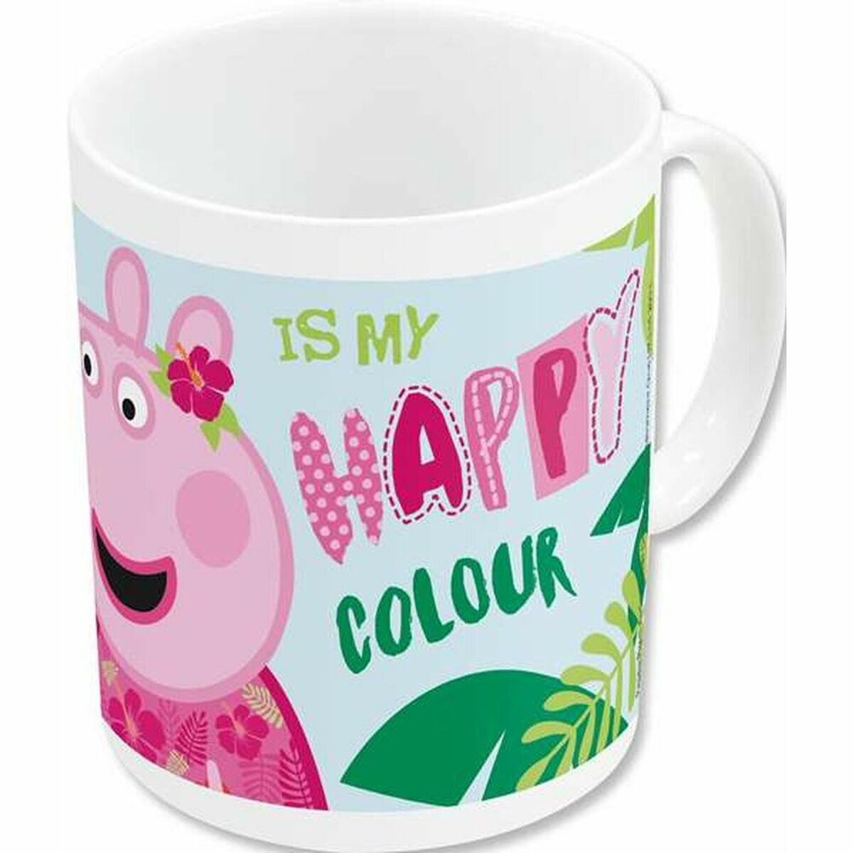 Tasse Mug Peppa Pig Having Fun Céramique Rose Clair (350 Ml)