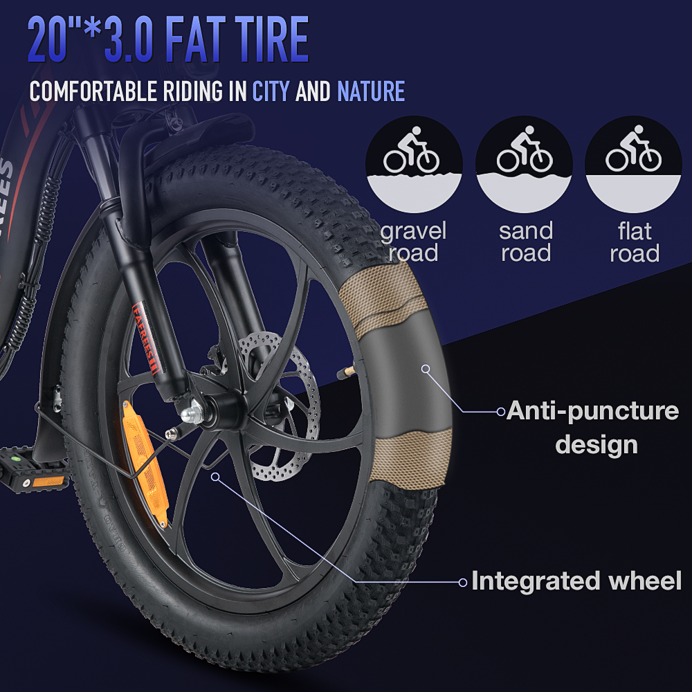 Vélo Électrique FAFREES F20 - 250W Batterie 576WH Autonomie 70KM - Blanc