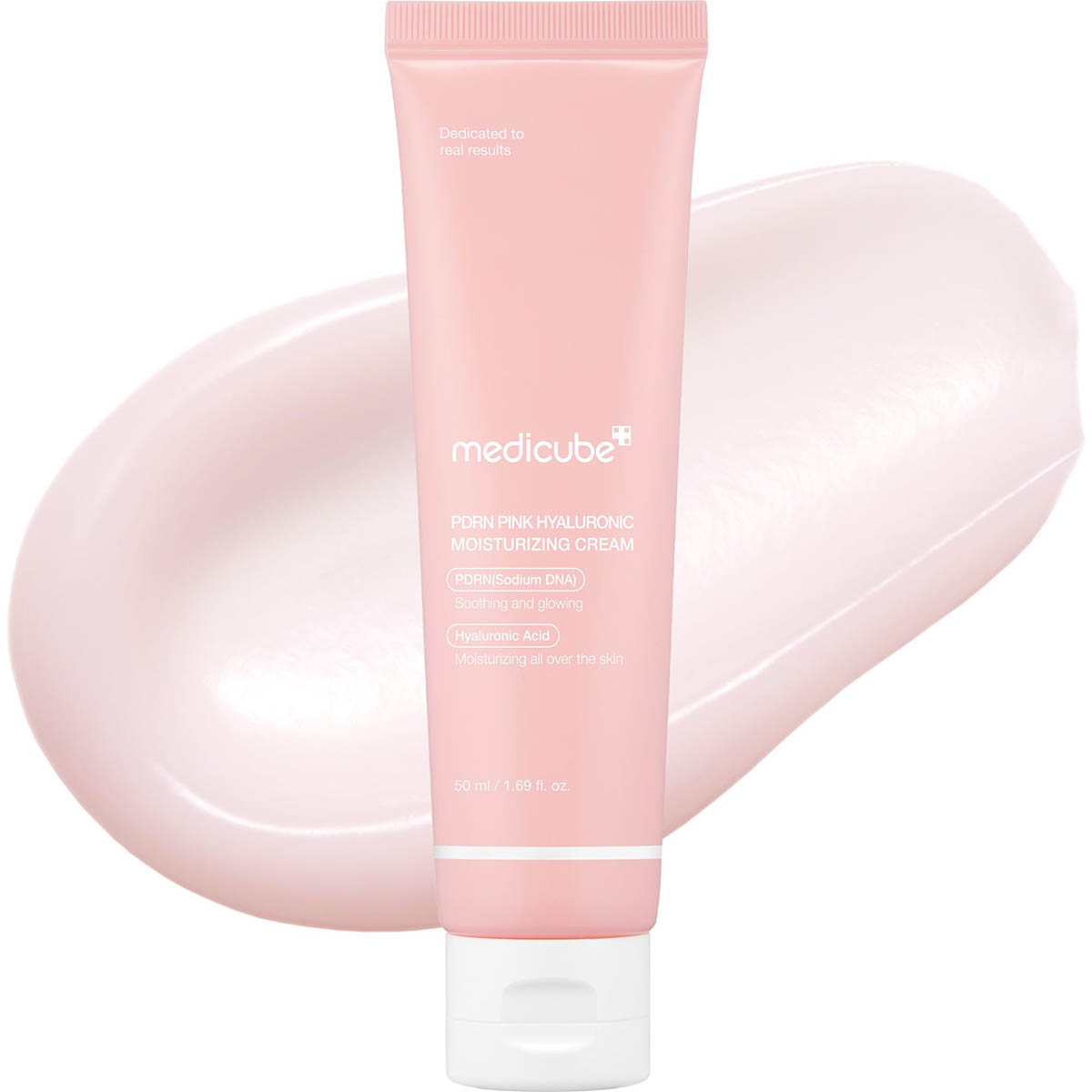 Gélovo-krémová textúra Medicube PDRN Pink Hyaluronic Cream