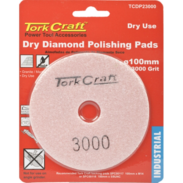 100Mm Diamond Polishing Pad 3000 Grit Dry Use