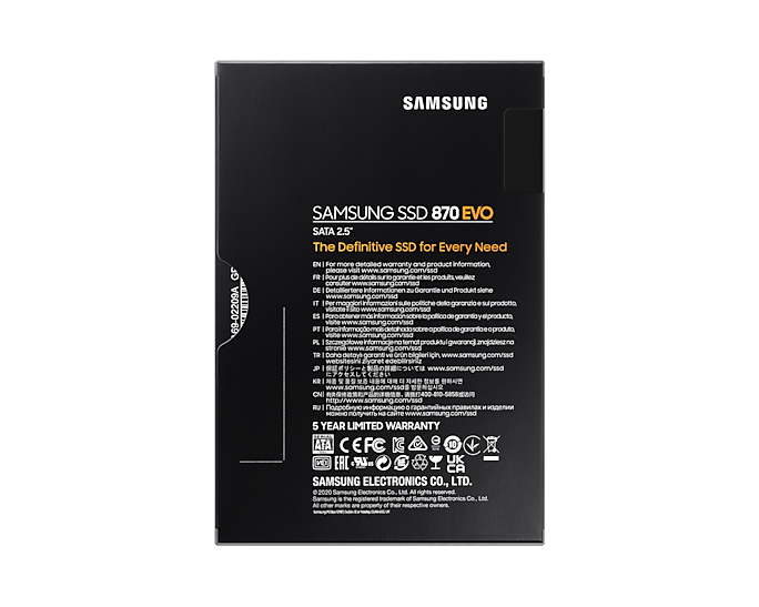 Samsung 870 EVO 2.5'' 4 To Série ATA III V-NAND MLC