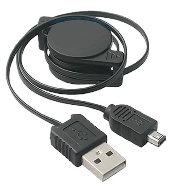 1m USB Cable (male to micro) with Retractror