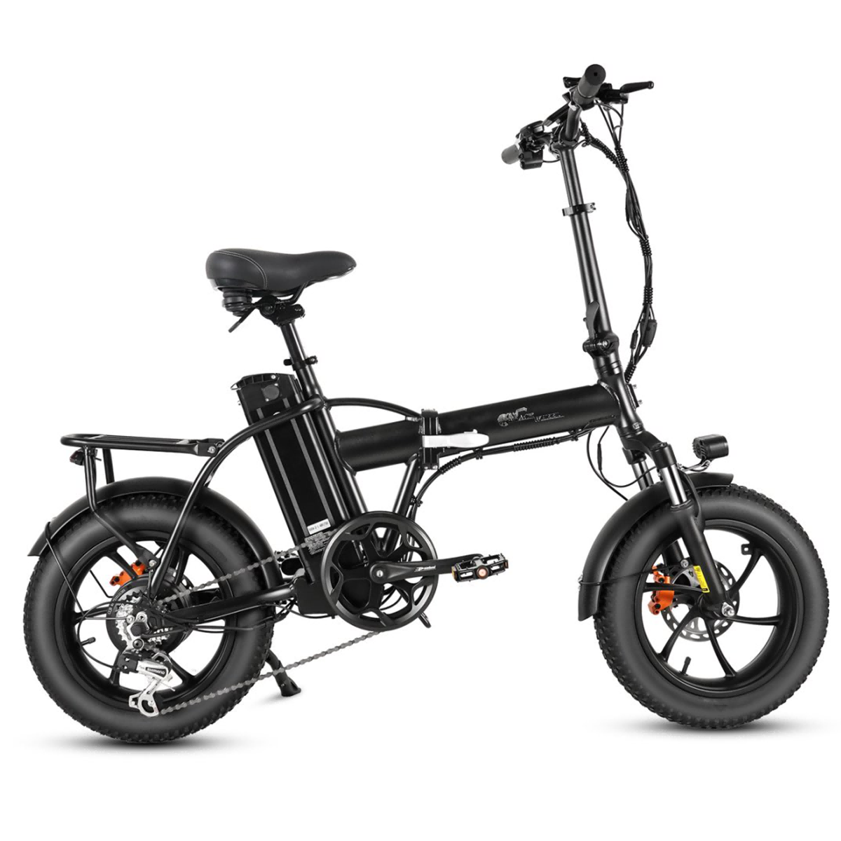 Vélo Électrique De Ville Portable Cmacewheel Ac16, 350 W, 18 Ah, Freins Hydrauliques, Noir