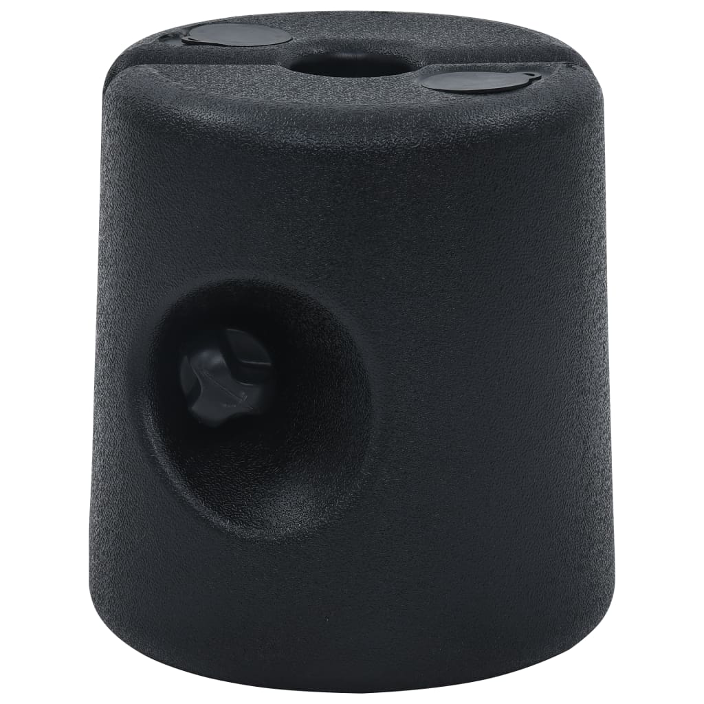 Poids De Tonnelle 4 Pcs Pe Noir Vidaxl