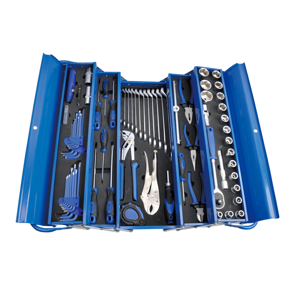 85 Piece Tool Kit in 5 Tray Cantilever Box