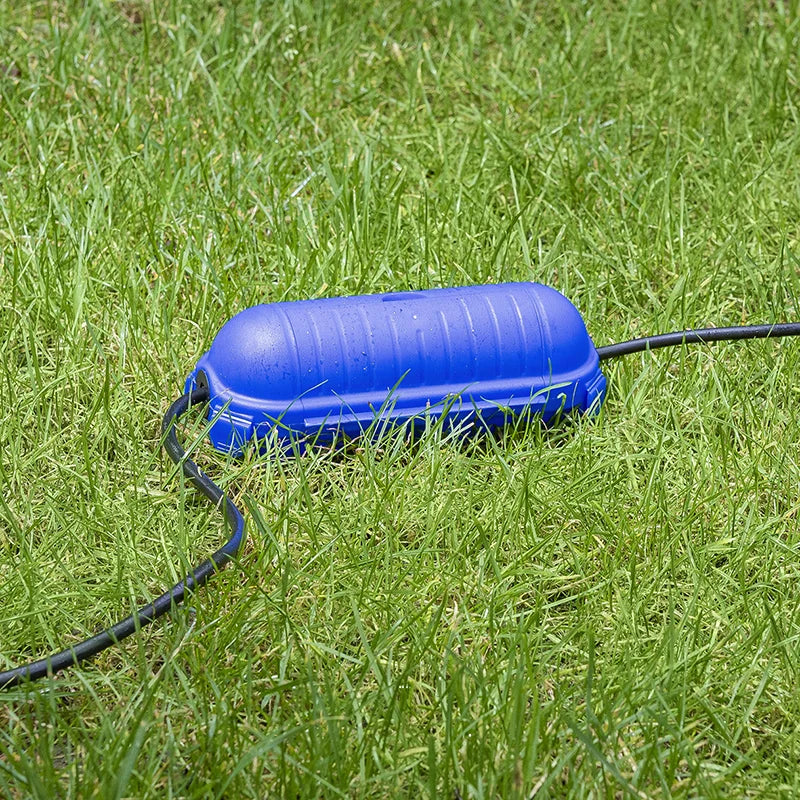 Boîtier De Protection Étanche Pour Protéger Raccords De Prises Schuko Bleu