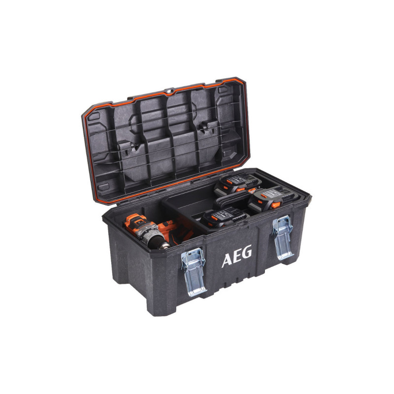 Pack Aeg 18v - Clé À Cliquet Brushless 75nm - Batterie 4.0 Ah - Chargeur - Caisse De