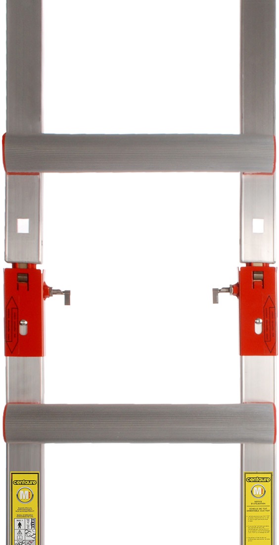 Echelle De Toit Aluminium Écartement 33cm - 6,60 M