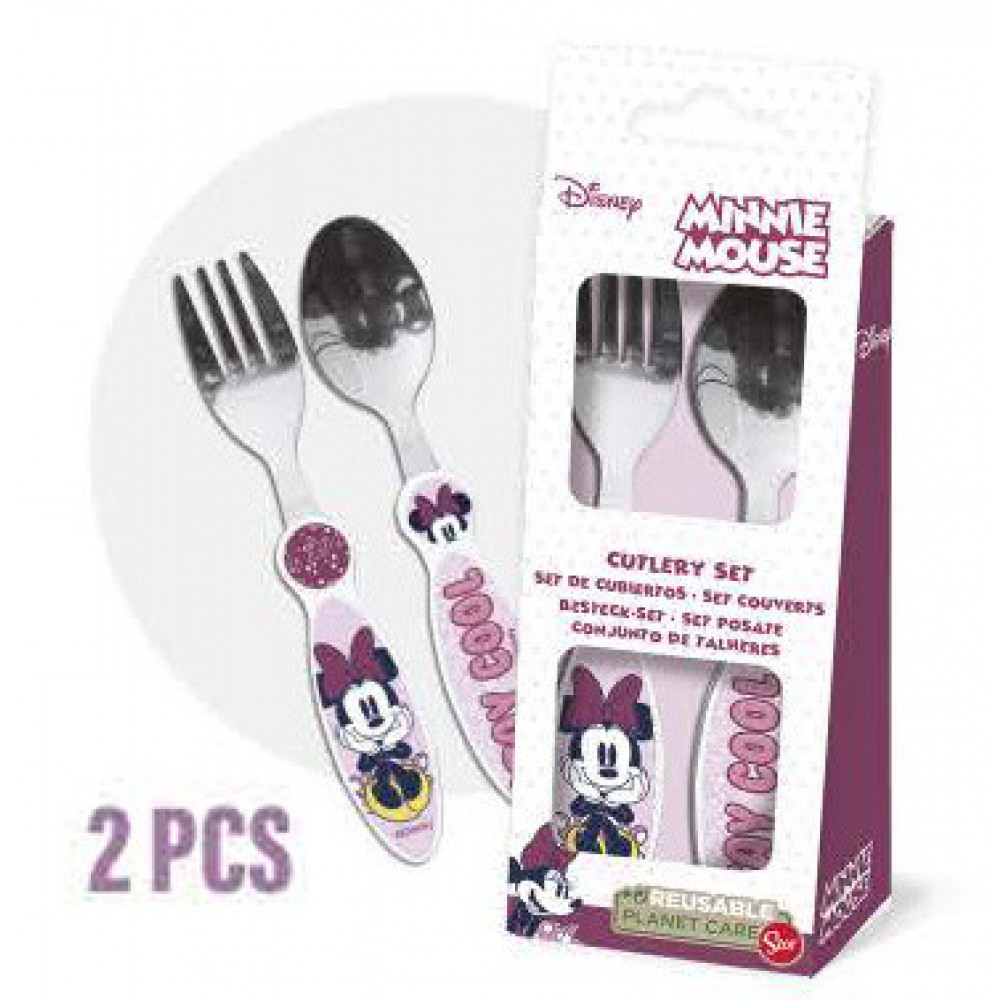 Stor - Coffret De 2 Couverts Bébé - Minnie