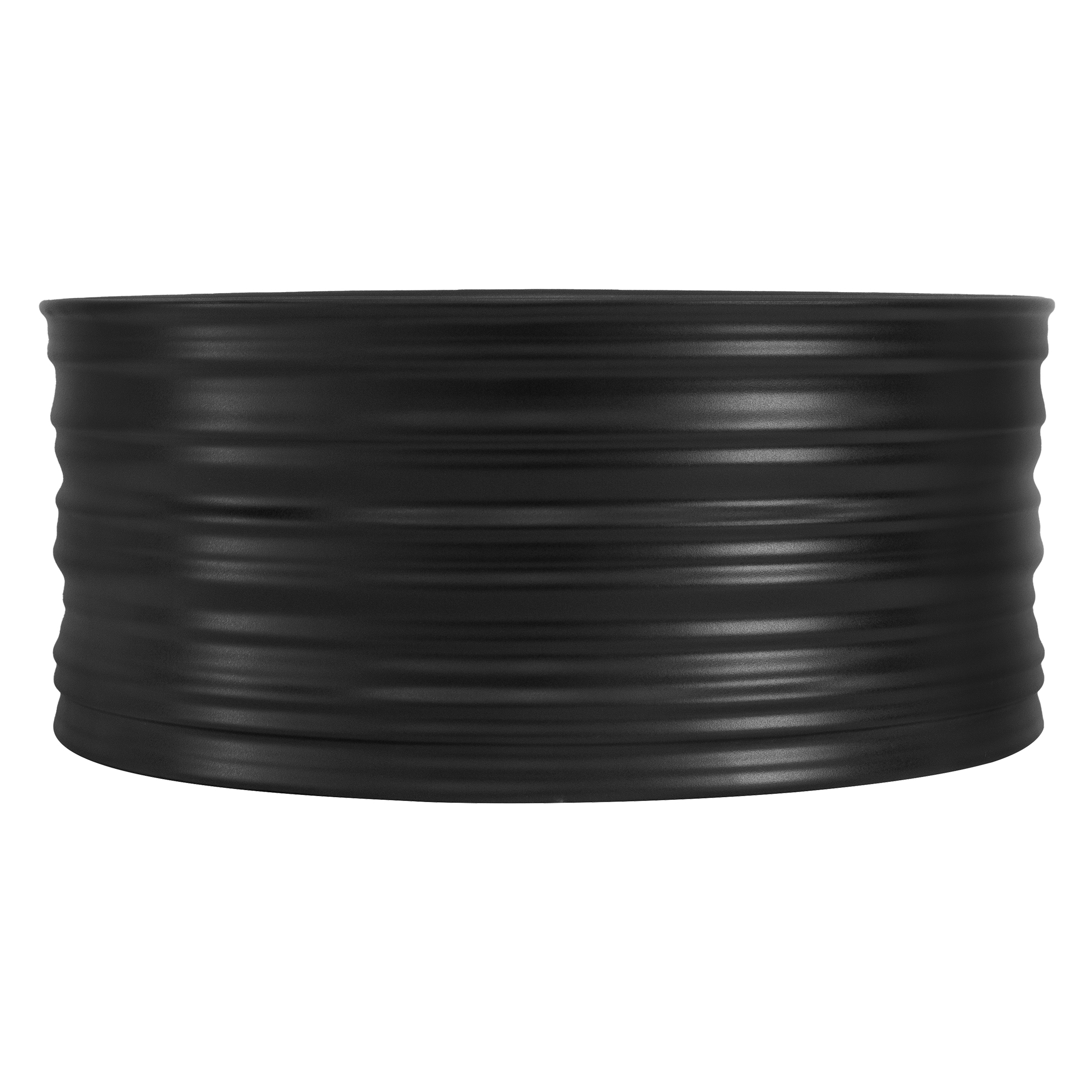 Vasque Rond Céramique Noir Mat Lavabo À Poser Sur Plan De Toilette Ø 410x180 Mm