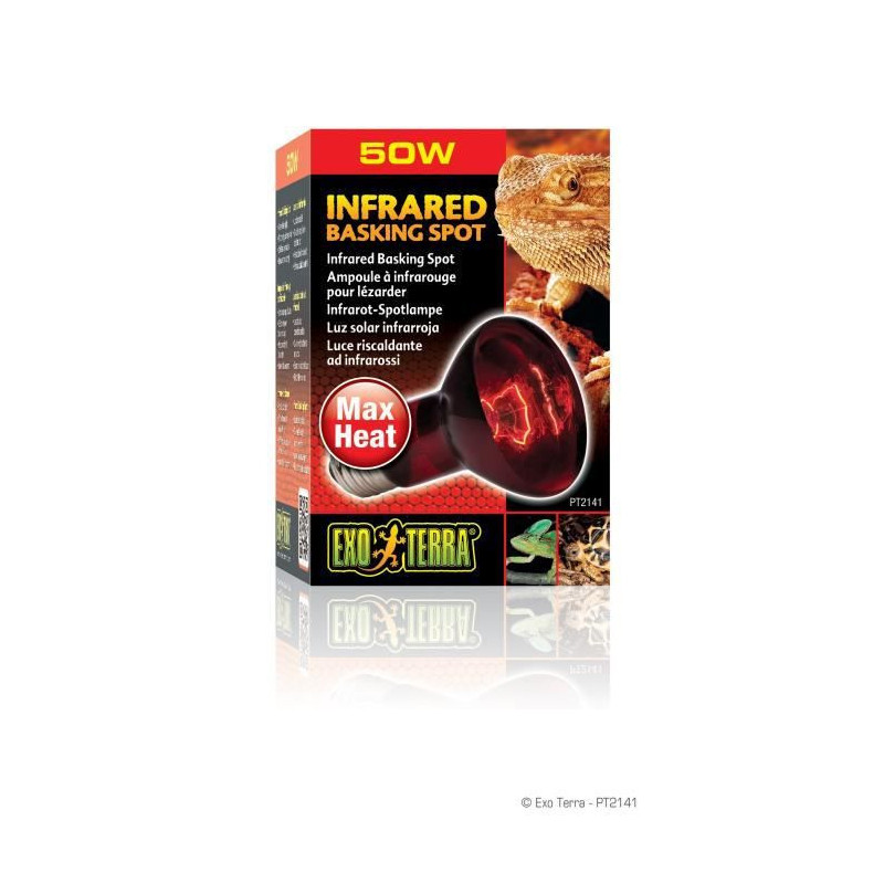 Exoterra Lampe Infrared Basking Spot Pour Reptiles