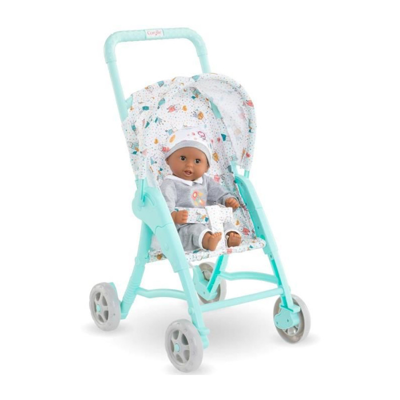 Poussette Menthe Pour Poupon 30 Cm