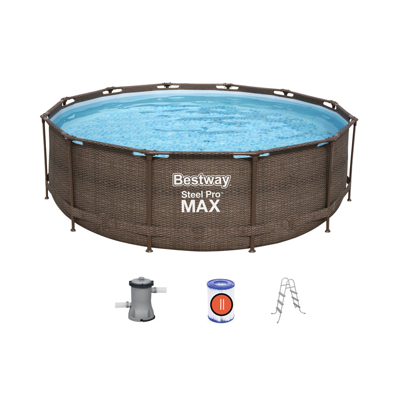 Bestway Framed Pool 100 Cmx366 Cmx366 Cm,3 Person,Multicolor