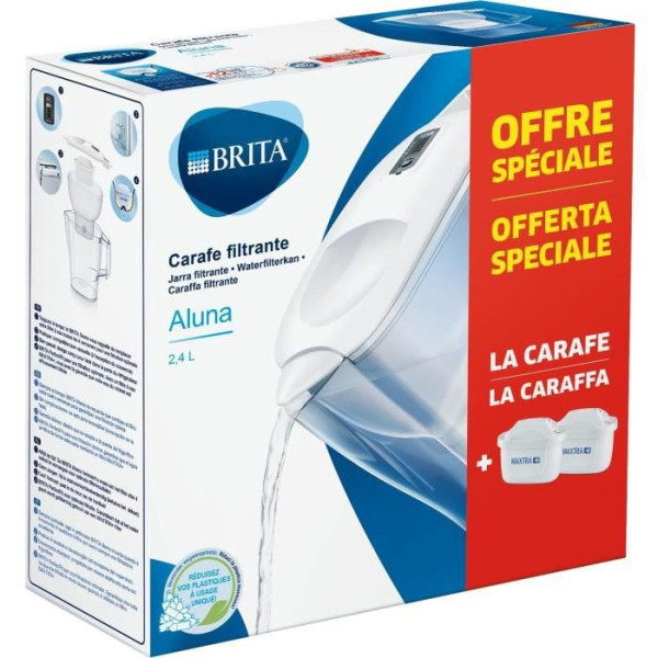 Jarra filtrante BRITA Aluna 2,4 L Maxtra PRO (blanca