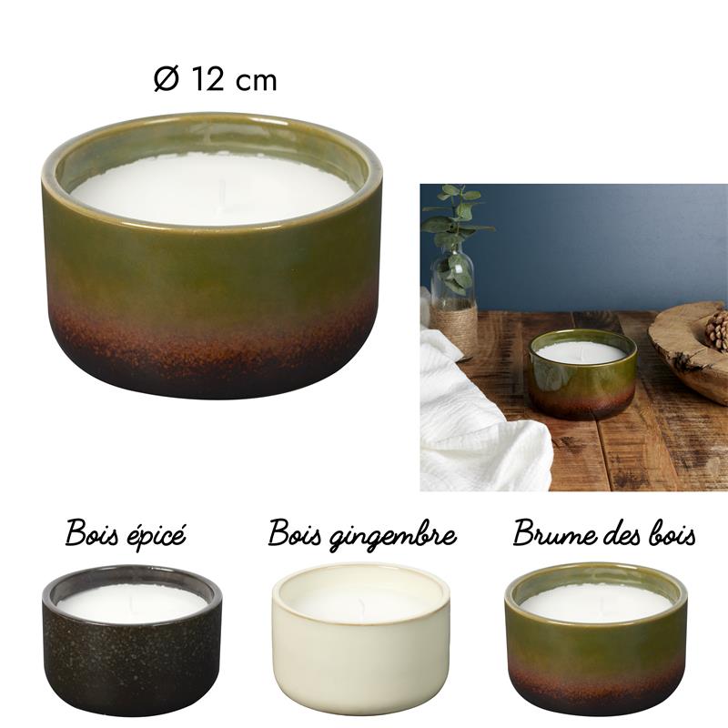Bougie Parfumee Ceramique Glaze D12cm 8
