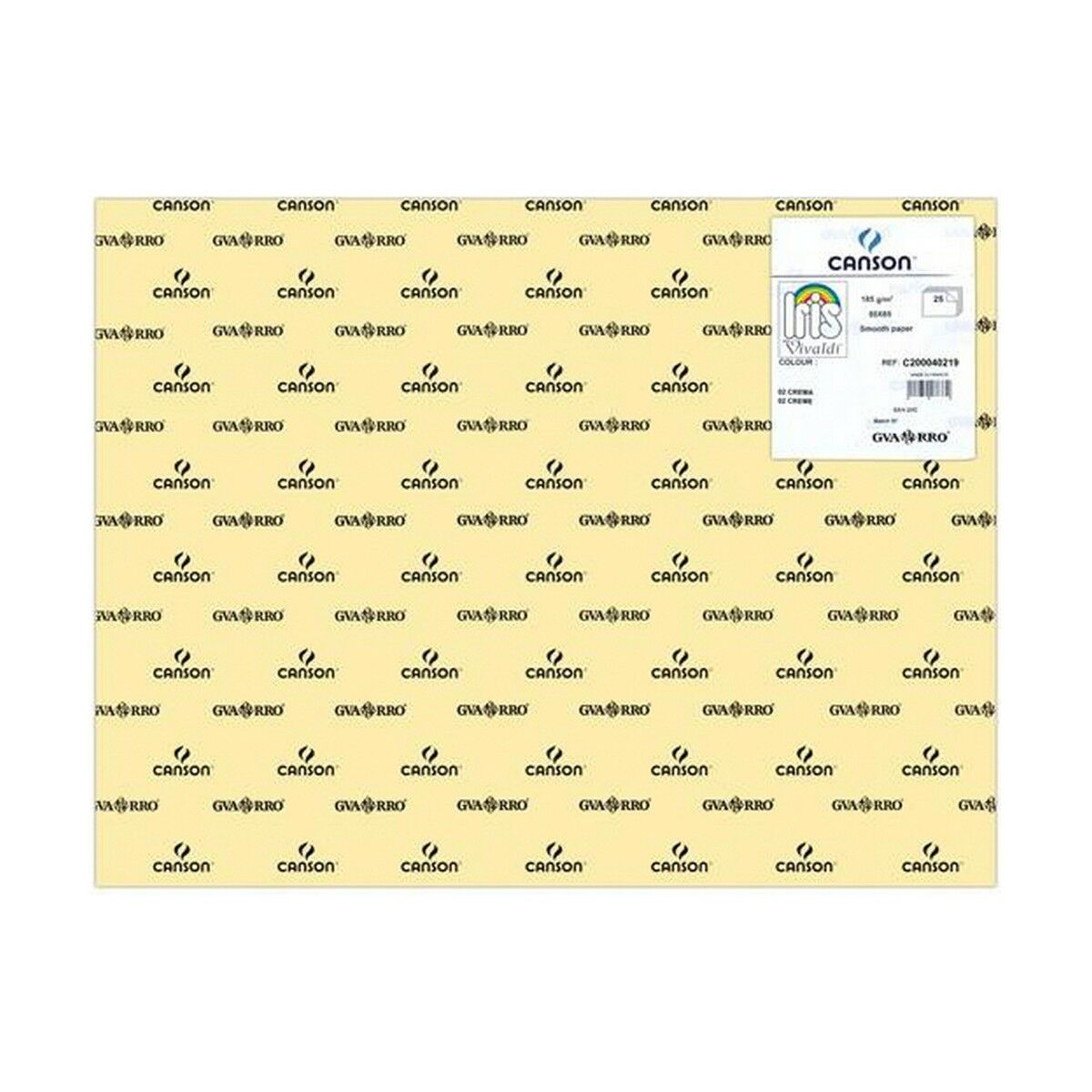 Papiers Carton Iris Crème 50 X 65 Cm (25 Unités)
