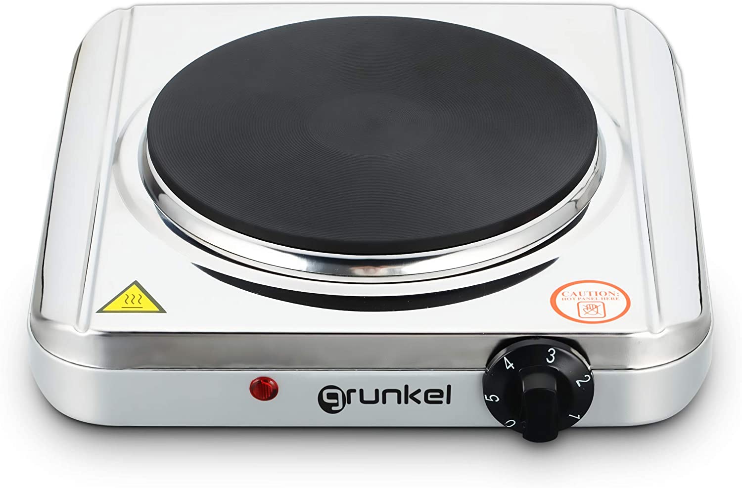 Grunkel Ehp-118inox Cuisinière Électrique En Acier Inoxydable 1500w 185mm