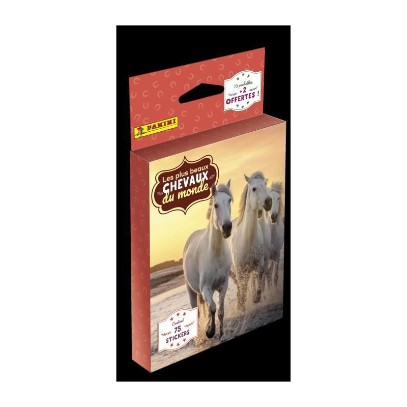Collection Panini Chevaux Du Monde 2025 - Blister 12 Pochettes + 2 Offerte (70 Stickers)