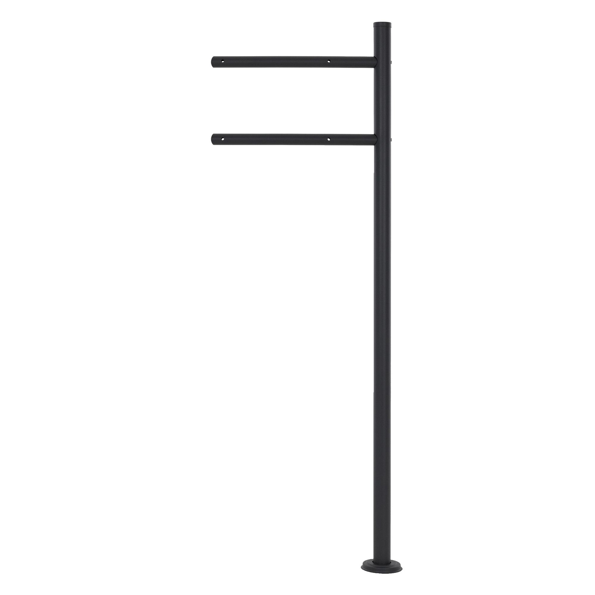 Support Piédestal Socle Pour Boîte Aux Lettres Anthracite Acier Inoxydable 120cm