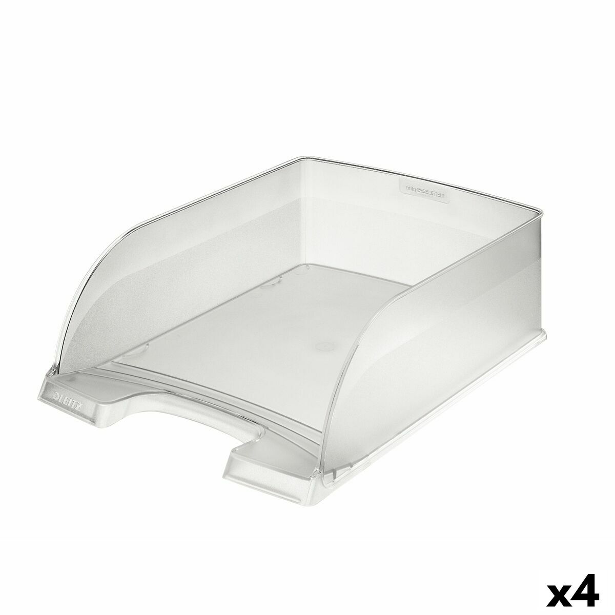 Plateau De Qualification Leitz Plus Jumbo A4 Polystyrène Translucide (4 Unités)