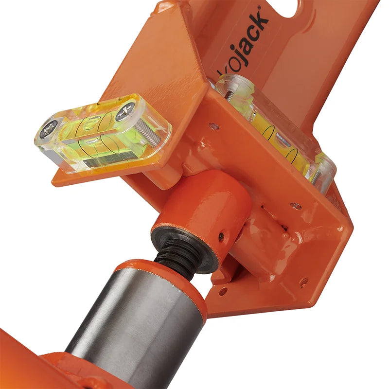 Kojack Cric Hydraulique Caravane Avec Niveau À Bulle Pour Double Essieux