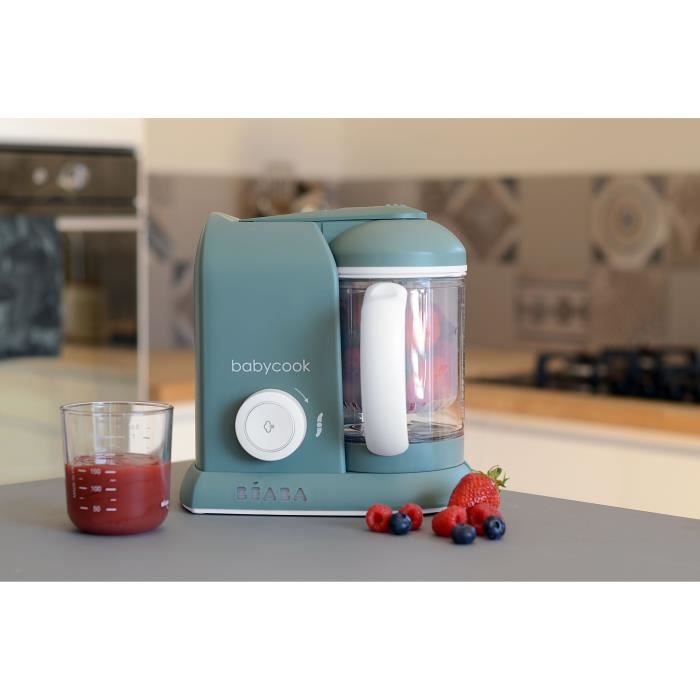 Beaba, Babycook Solo, Robot Bébé 4 En 1, Cuiseur, Mixeur - Eucalyptus