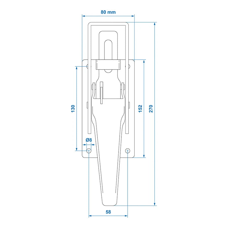 Fermeture Tico 270x80mm Dans Blister