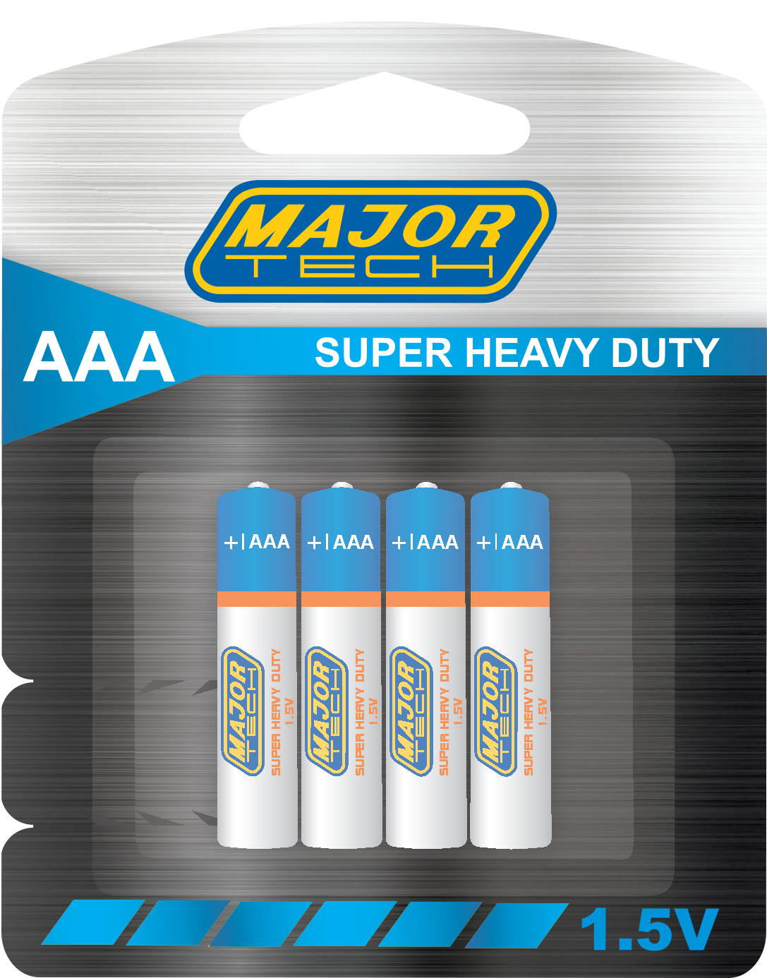 AAA Super Heavy Duty Batteries R03P-BP4G (Pack of 16 Batteries) - Major Tech