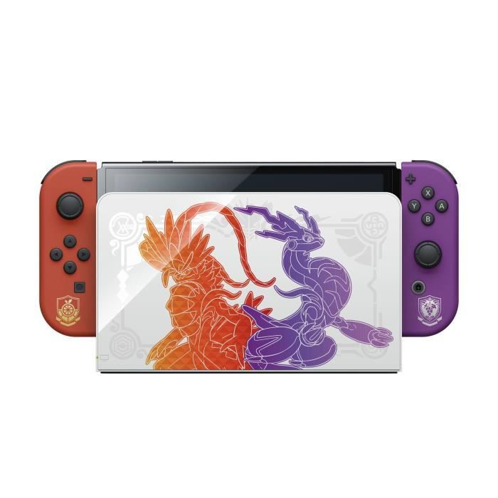 Console Nintendo Switch (modele Oled) : Edition Limitée Pokémon Ecarlate & Pokémon Violet